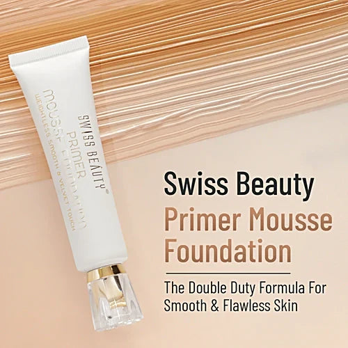 SWISS BEAUTY MOUSSE FOUNDATION WITH PRIMER